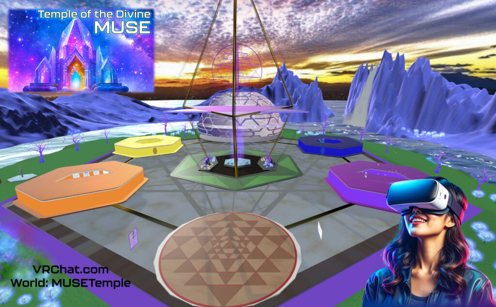 Temple of the Divine MUSE in Virtual Reality - VRchat